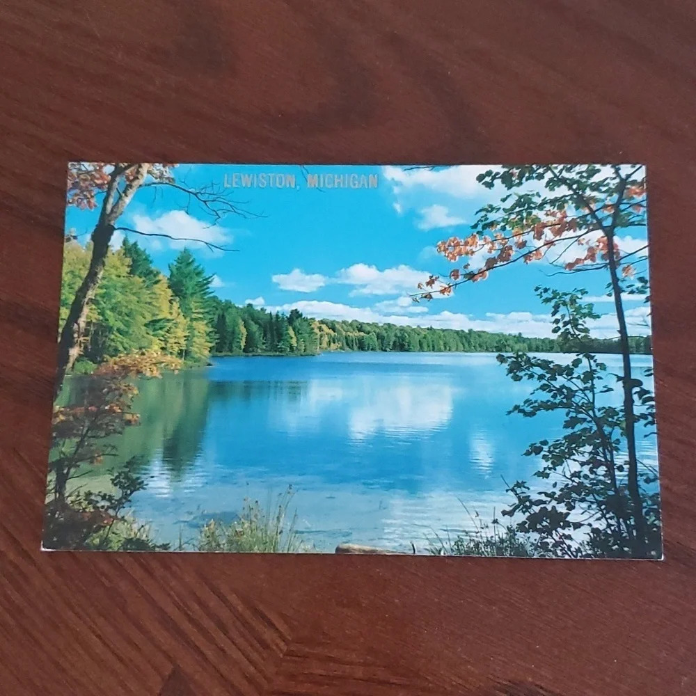 Postcard Lewiston, Michigan A Lovely Lake in Michigan's Natural Wonders